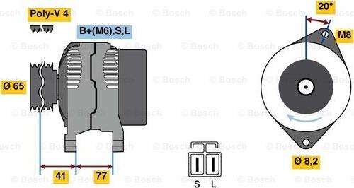 BOSCH 0 986 049 900 - Alternatore www.autoricambit.com