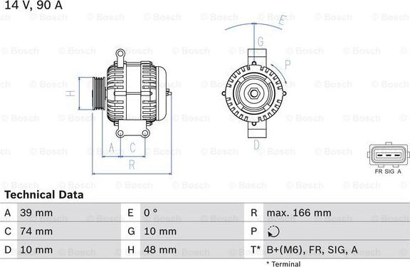 BOSCH 0 986 049 980 - Alternatore www.autoricambit.com