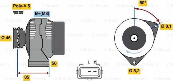 BOSCH 0 986 049 620 - Alternatore www.autoricambit.com