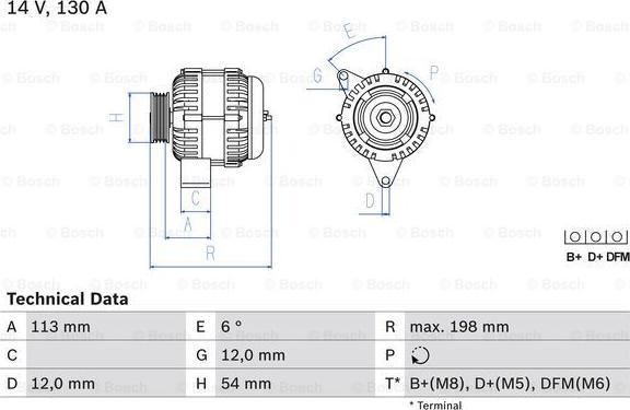 BOSCH 0 986 049 000 - Alternatore www.autoricambit.com