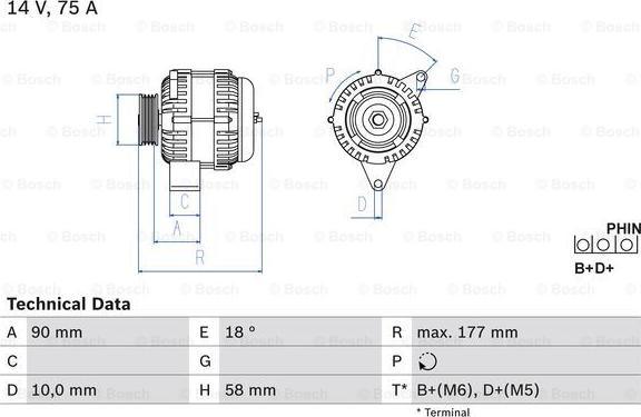 BOSCH 0 986 049 111 - Alternatore www.autoricambit.com