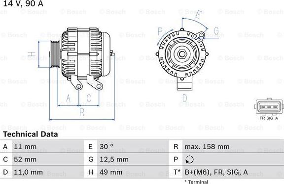 BOSCH 0 986 049 121 - Alternatore www.autoricambit.com