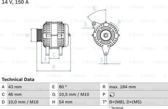 BOSCH 0 986 044 400 - Alternatore www.autoricambit.com