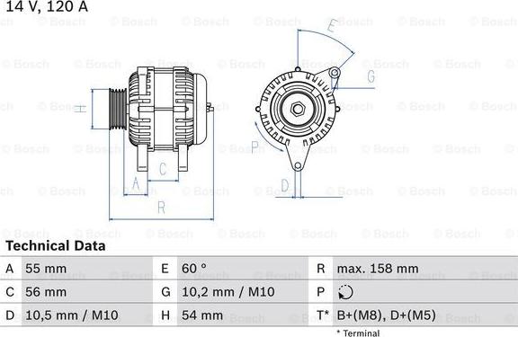 BOSCH 0 986 044 410 - Alternatore www.autoricambit.com