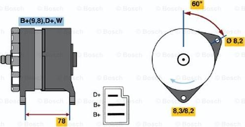 BOSCH 0 986 044 571 - Alternatore www.autoricambit.com