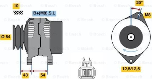 BOSCH 0 986 044 661 - Alternatore www.autoricambit.com