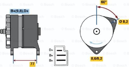 BOSCH 0 986 044 601 - Alternatore www.autoricambit.com