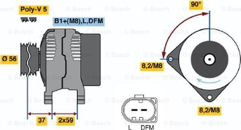 BOSCH 0 986 044 850 - Alternatore www.autoricambit.com