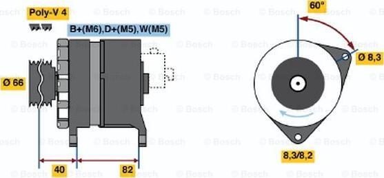 BOSCH 0 986 044 821 - Alternatore www.autoricambit.com