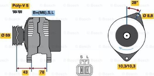 BOSCH 0 986 044 721 - Alternatore www.autoricambit.com