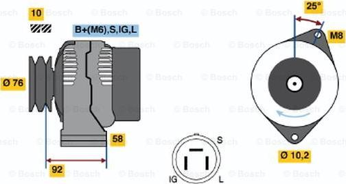 BOSCH 0 986 045 921 - Alternatore www.autoricambit.com