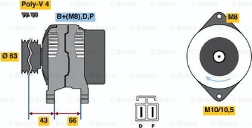 BOSCH 0 986 045 491 - Alternatore www.autoricambit.com