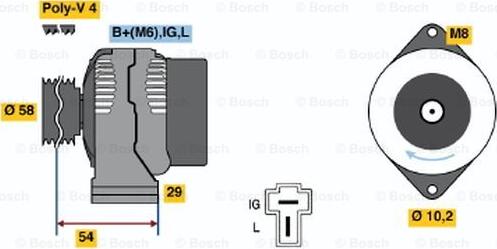 BOSCH 0 986 045 461 - Alternatore www.autoricambit.com