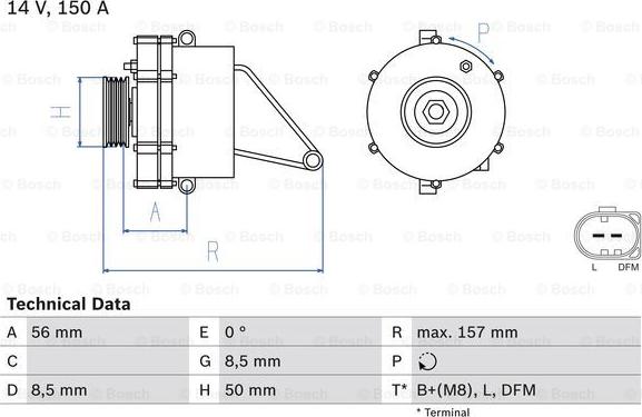 BOSCH 0 986 045 410 - Alternatore www.autoricambit.com