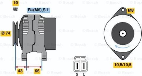 BOSCH 0 986 045 501 - Alternatore www.autoricambit.com