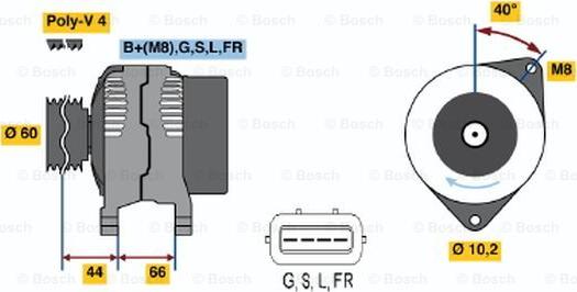 BOSCH 0 986 045 581 - Alternatore www.autoricambit.com