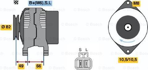 BOSCH 0 986 045 531 - Alternatore www.autoricambit.com