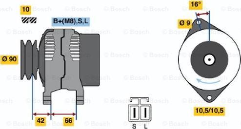 BOSCH 0 986 045 521 - Alternatore www.autoricambit.com