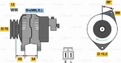 BOSCH 0 986 045 571 - Alternatore www.autoricambit.com