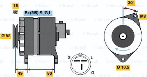 BOSCH 0 986 045 001 - Alternatore www.autoricambit.com