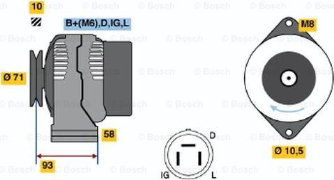 BOSCH 0 986 045 081 - Alternatore www.autoricambit.com