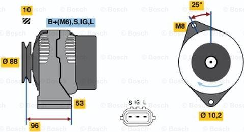 BOSCH 0 986 045 881 - Alternatore www.autoricambit.com