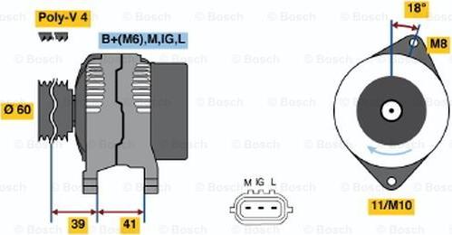 BOSCH 0 986 045 821 - Alternatore www.autoricambit.com