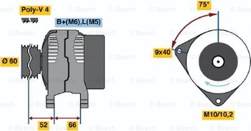 BOSCH 0 986 045 201 - Alternatore www.autoricambit.com