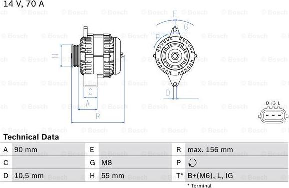 BOSCH 0 986 045 751 - Alternatore www.autoricambit.com