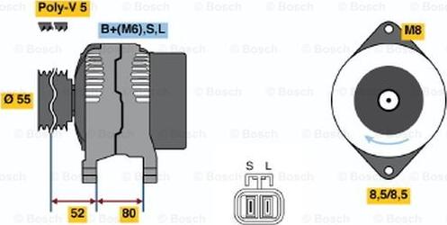 BOSCH 0 986 045 711 - Alternatore www.autoricambit.com