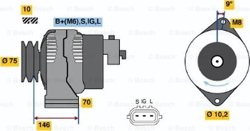 BOSCH 0 986 046 381 - Alternatore www.autoricambit.com