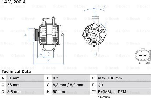 BOSCH 0 986 046 320 - Alternatore www.autoricambit.com