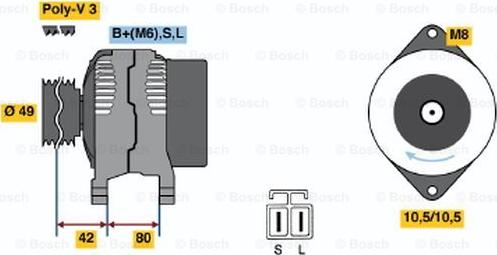 BOSCH 0 986 040 441 - Alternatore www.autoricambit.com