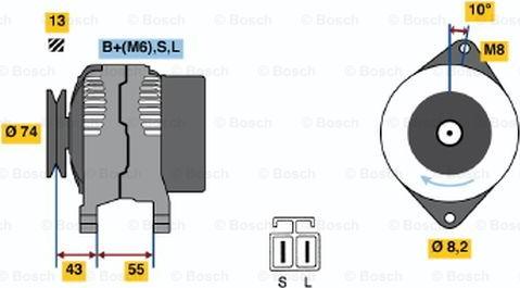 BOSCH 0 986 040 481 - Alternatore www.autoricambit.com