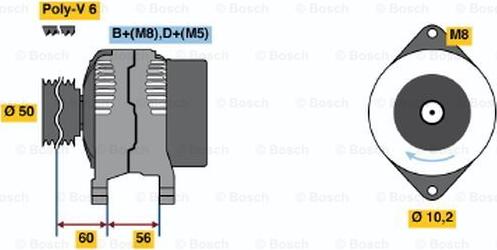 BOSCH 0 986 040 430 - Alternatore www.autoricambit.com