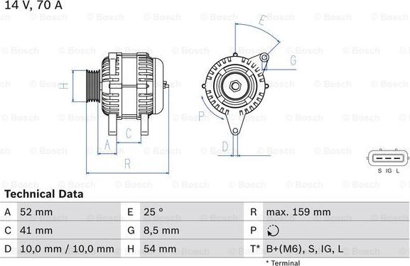 BOSCH 0 986 040 471 - Alternatore www.autoricambit.com