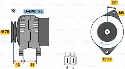 BOSCH 0 986 040 551 - Alternatore www.autoricambit.com