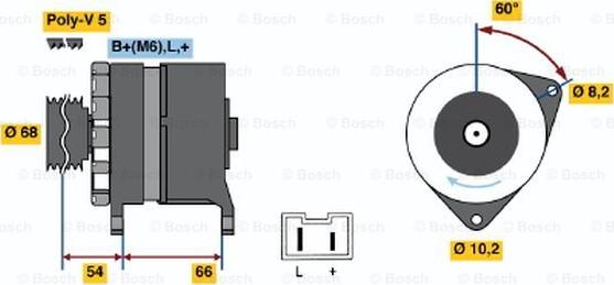 BOSCH 0 986 040 041 - Alternatore www.autoricambit.com