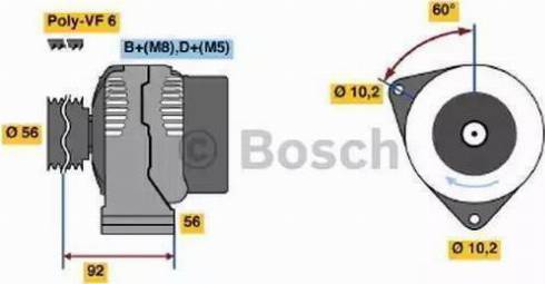 BOSCH 0123510075 - Alternatore www.autoricambit.com