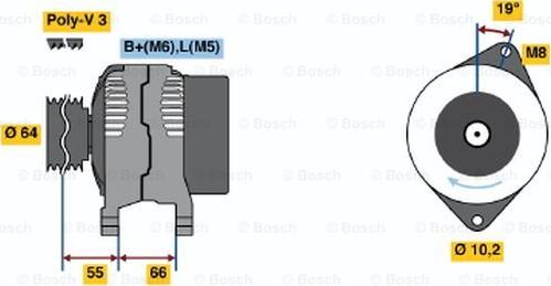 BOSCH 0 986 041 411 - Alternatore www.autoricambit.com