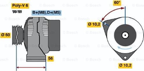 BOSCH 0 986 041 471 - Alternatore www.autoricambit.com