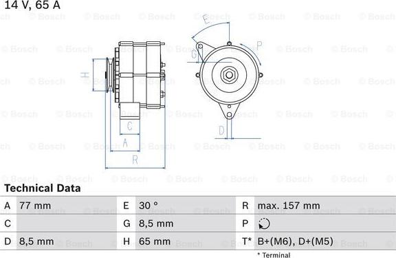 BOSCH 0 986 041 600 - Alternatore www.autoricambit.com