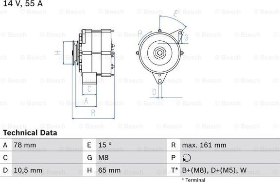 BOSCH 0 986 041 630 - Alternatore www.autoricambit.com