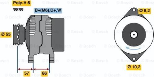 BOSCH 0 986 041 351 - Alternatore www.autoricambit.com