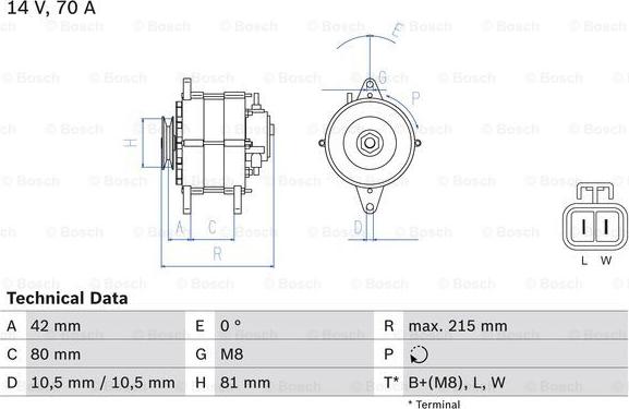 BOSCH 0 986 041 790 - Alternatore www.autoricambit.com