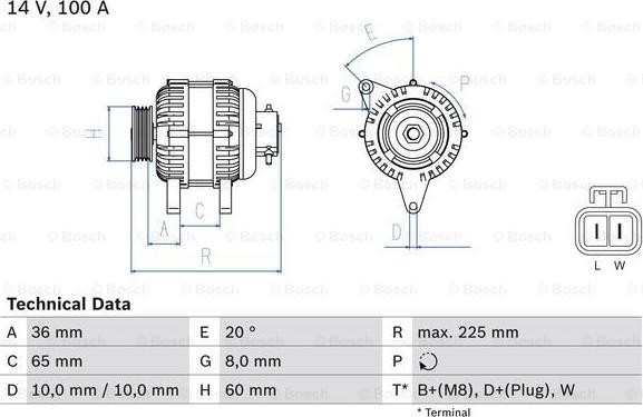 BOSCH 0 986 043 981 - Alternatore www.autoricambit.com