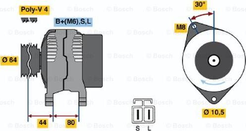 BOSCH 0 986 042 941 - Alternatore www.autoricambit.com