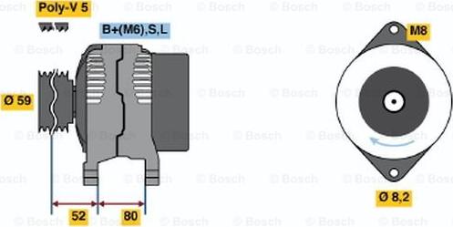 BOSCH 0 986 042 961 - Alternatore www.autoricambit.com