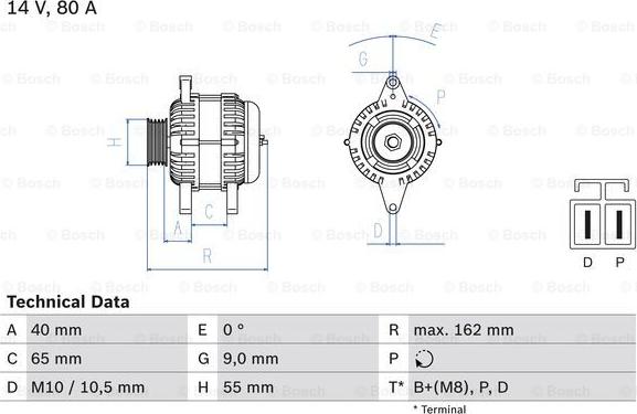 BOSCH 0 986 042 911 - Alternatore www.autoricambit.com