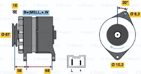 BOSCH 0 986 042 061 - Alternatore www.autoricambit.com